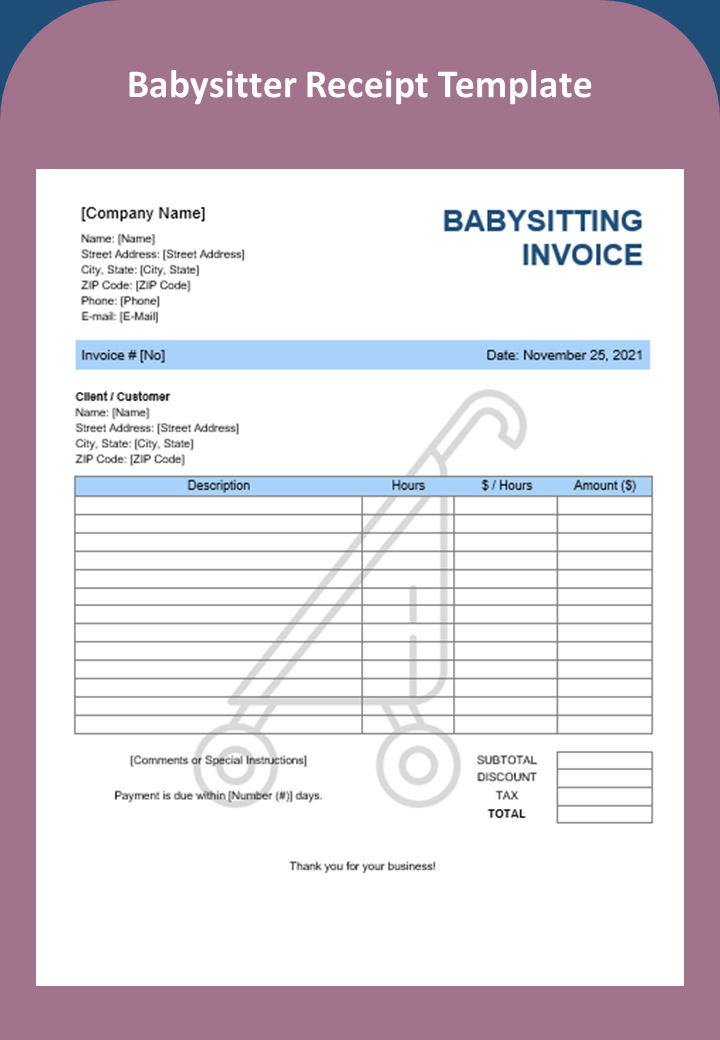 babysitter-receipt-template